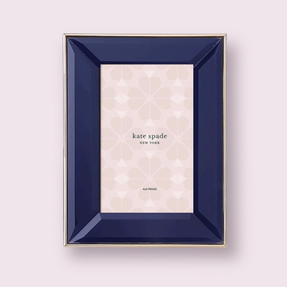 kate spade charles lane 4x6 frame, indigo blue